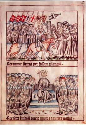 Soumission de Brescia, Chronique de l’expédition romaine d’Henri VII, Trèves, vers 1330, Coblence (Landeshauptstaatsarchiv, cod. ICI)